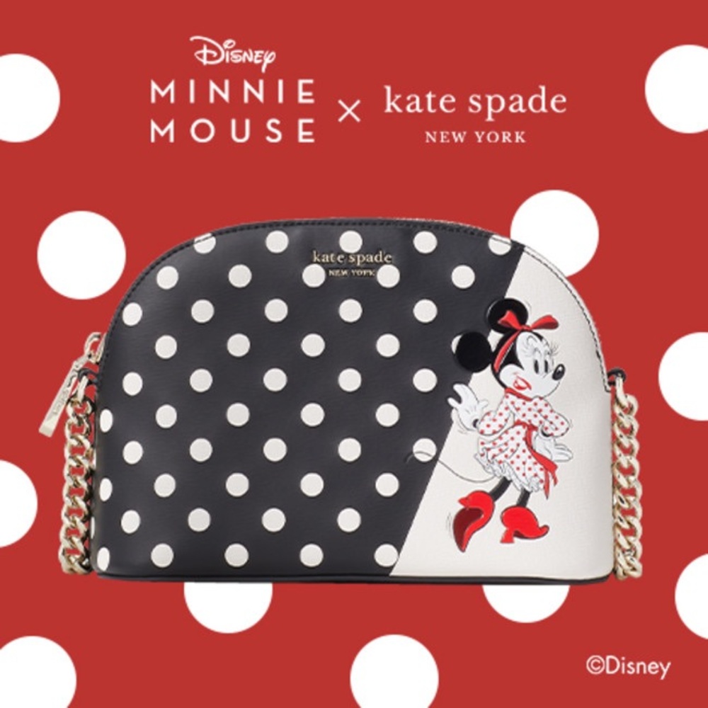 Minnie Mouse x Kate Spade Small Dome Crossbody Bag